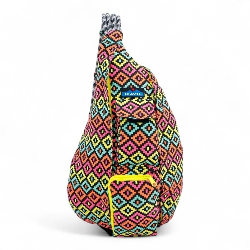 KAVU Rope Sling Geometric Crossbody Backpack